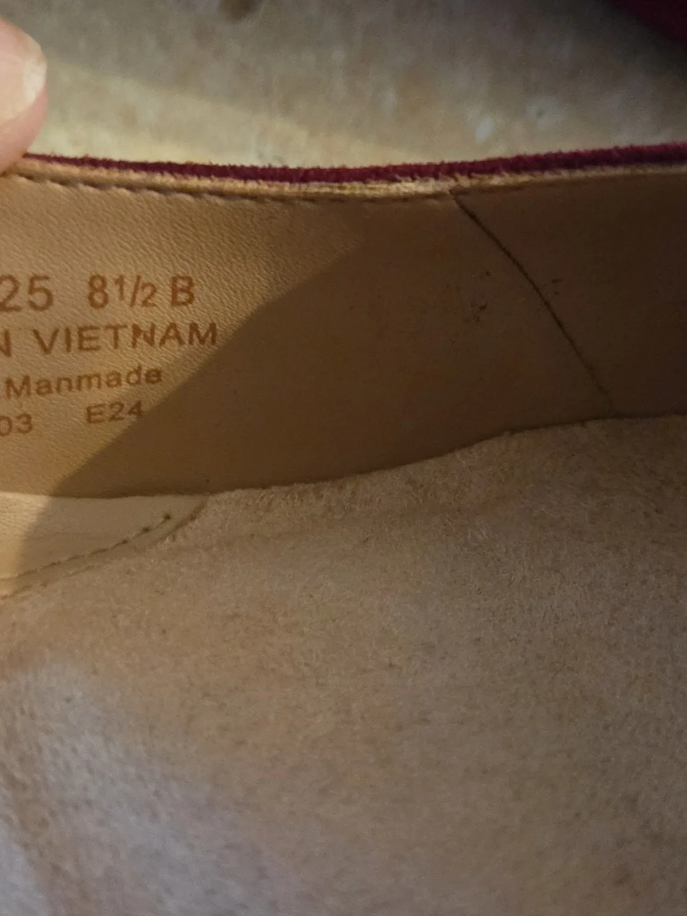 Cole Haan Burgundy Suede and Patent NWOB Sz 8.5